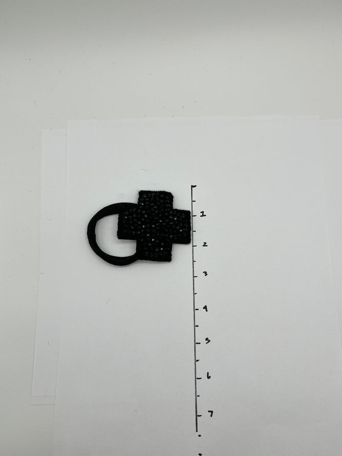 Pluslavie PLU Sparkle Hair Tie/Bracelet, Plus/Black