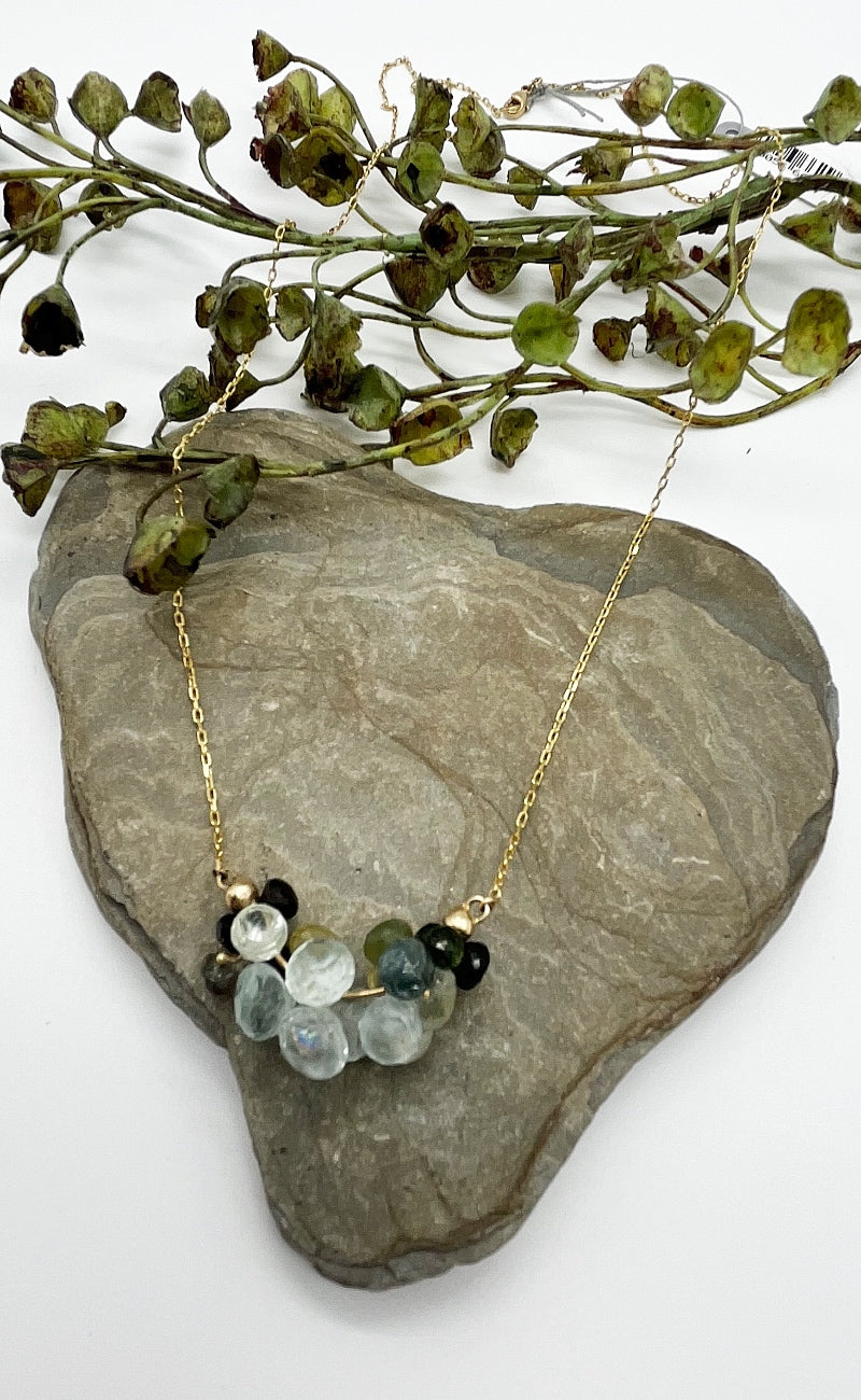 Rachel Atherley 14K Cloud Necklace,Tourmaline