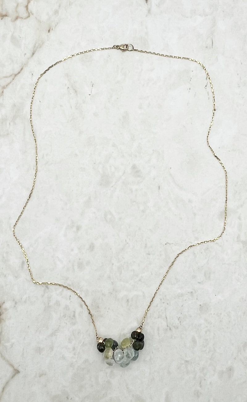 Rachel Atherley 14K Cloud Necklace,Tourmaline