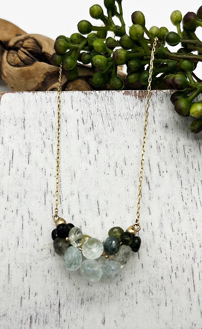 Rachel Atherley 14K Cloud Necklace,Tourmaline