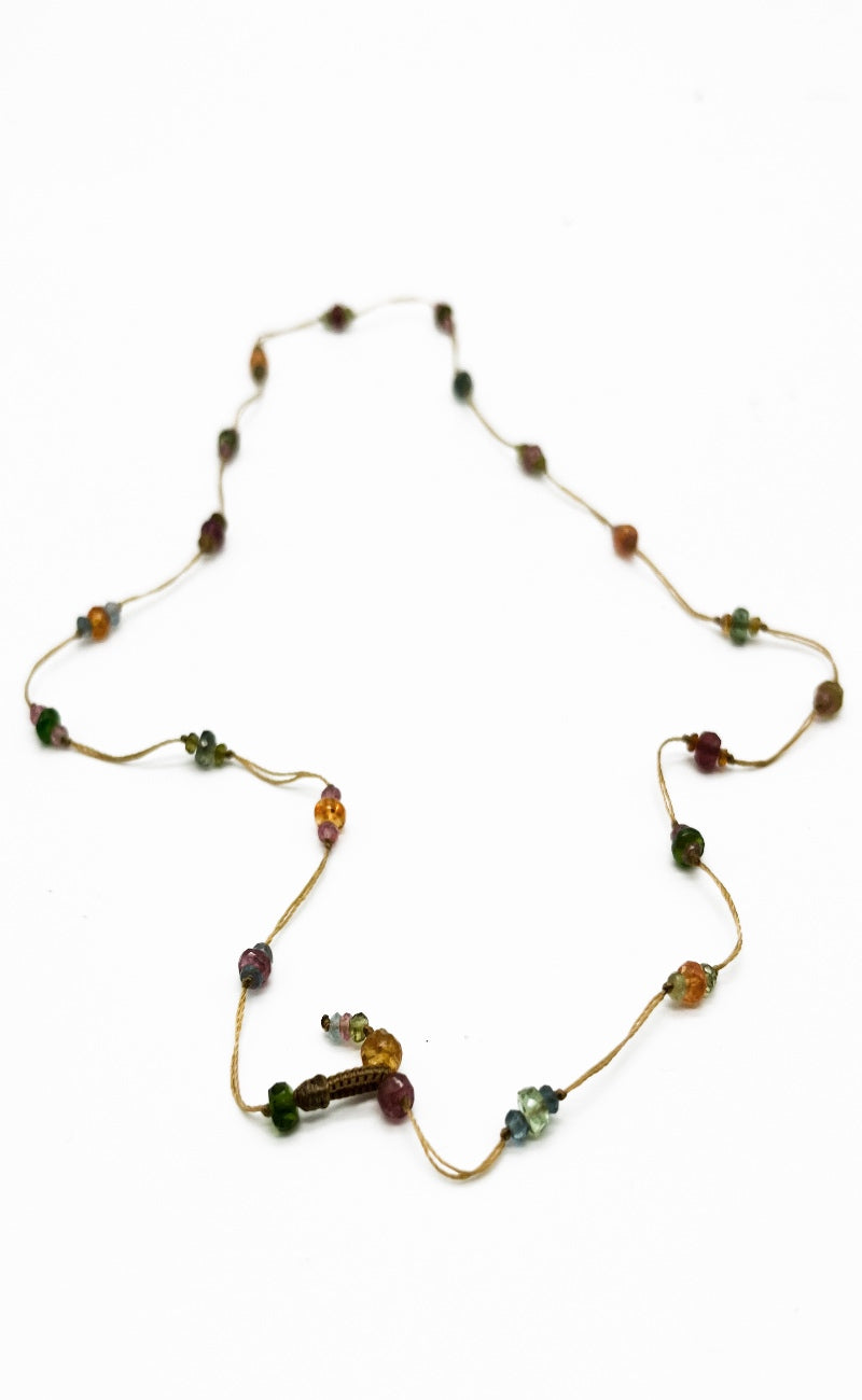 Sharing Bijoux Loopy Tourmaline Necklace, Wrap Bracelet