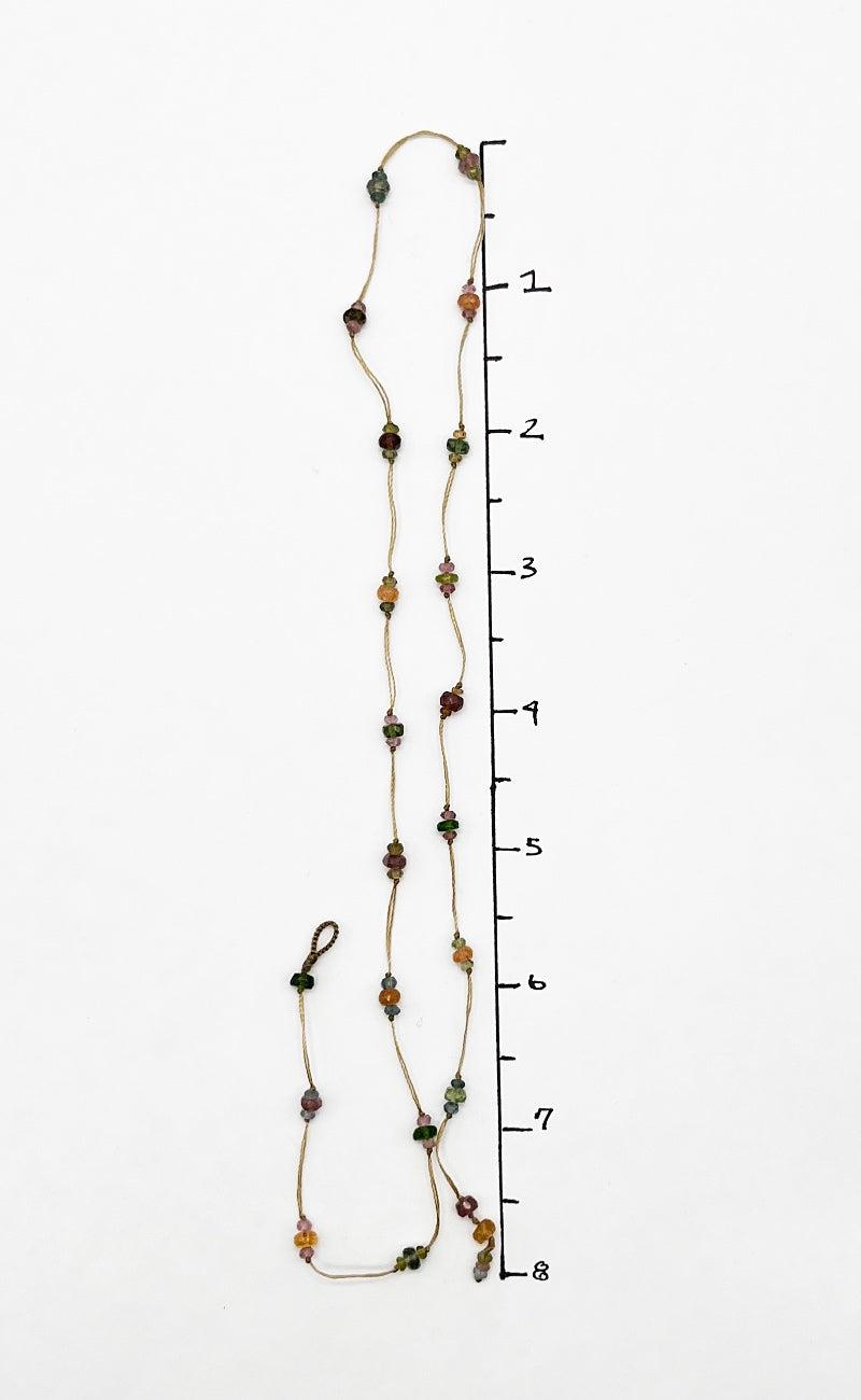 Sharing Bijoux Loopy Tourmaline Necklace, Wrap Bracelet