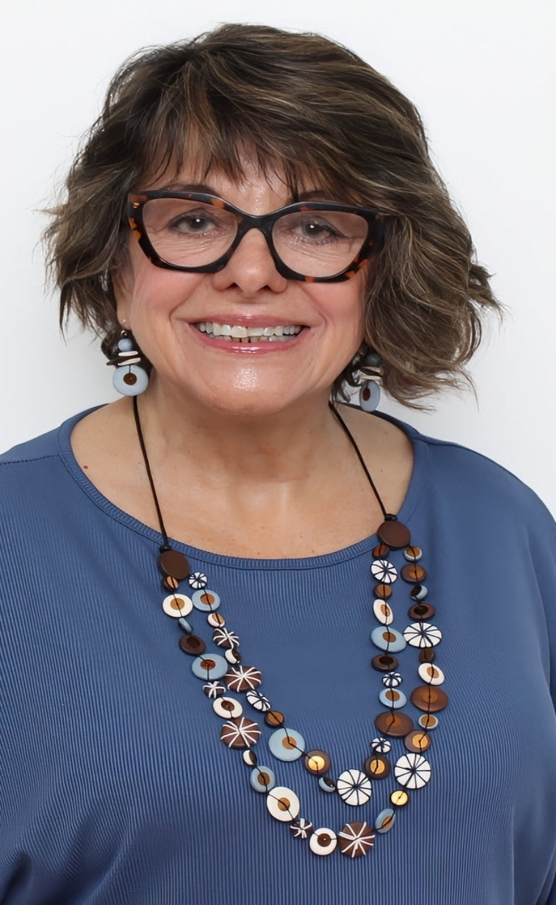 Sylca Designs Melody Necklace, Brown
