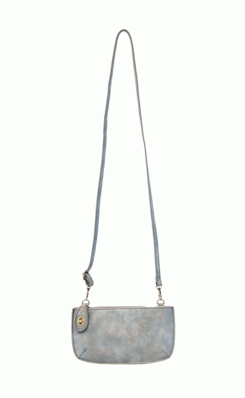 Joy Susan Mini Crossbody Wristlet, Mineral Blue Luxe