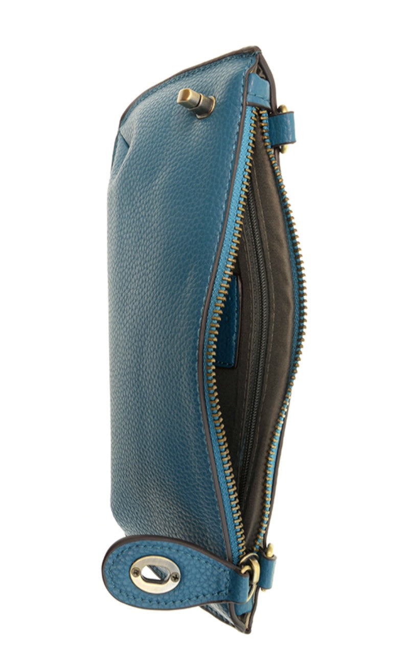Joy Susan Mini Crossbody Wristlet, Monaco Blue