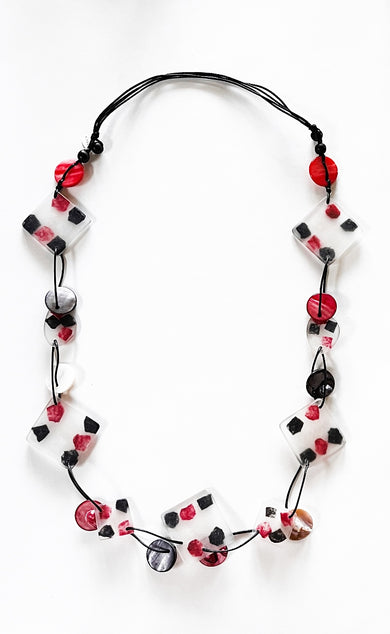 Sylca Designs Petula Necklace, Red