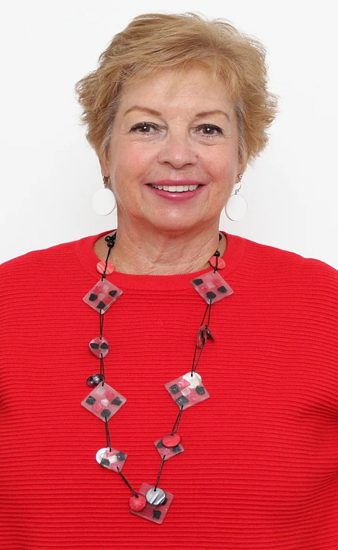 Sylca Designs Petula Necklace, Red