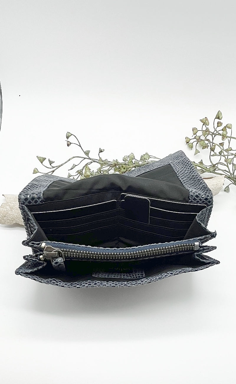 Latico Leathers Gio Leather Wallet, Steel