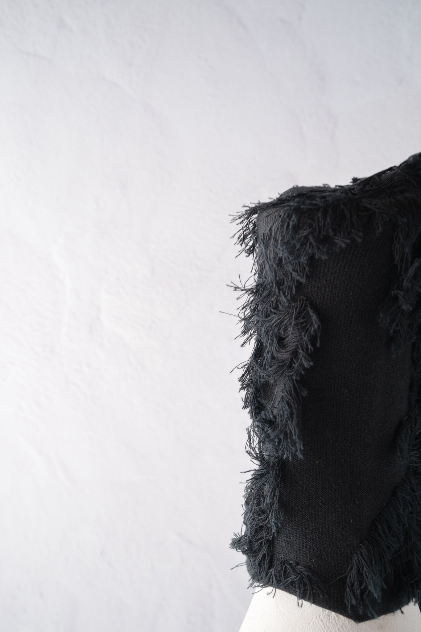 Moyuru Fringe Detail Socks, Black