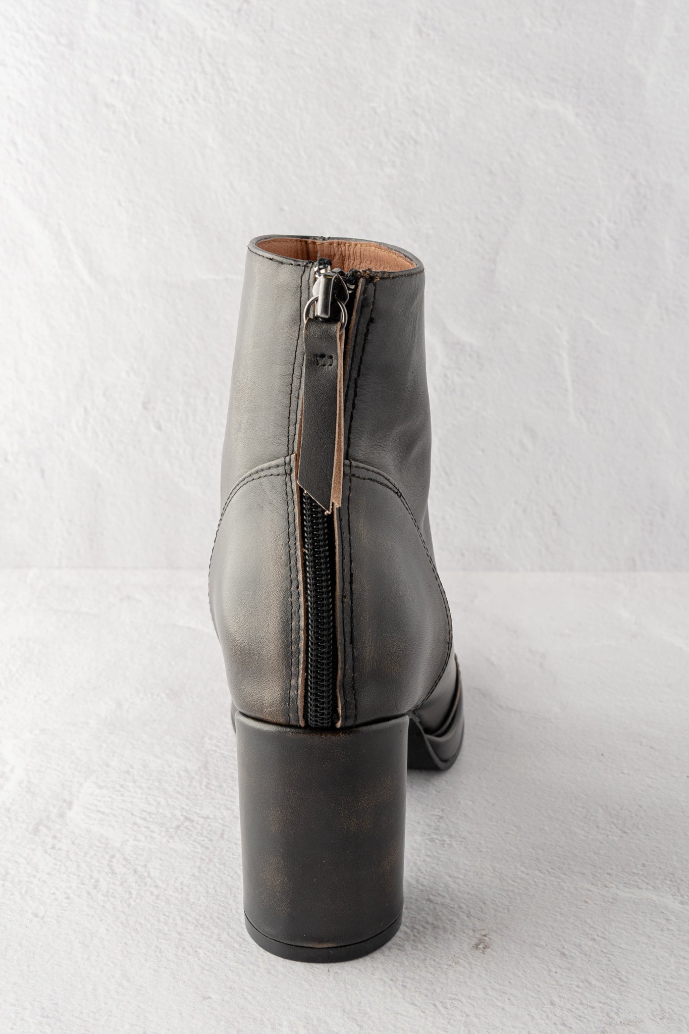 All Black Distressed Lady Boot, Black