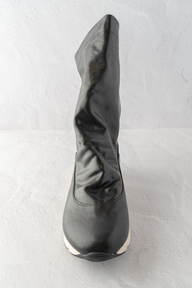 All Black Sneaker Kid Bootie, Black