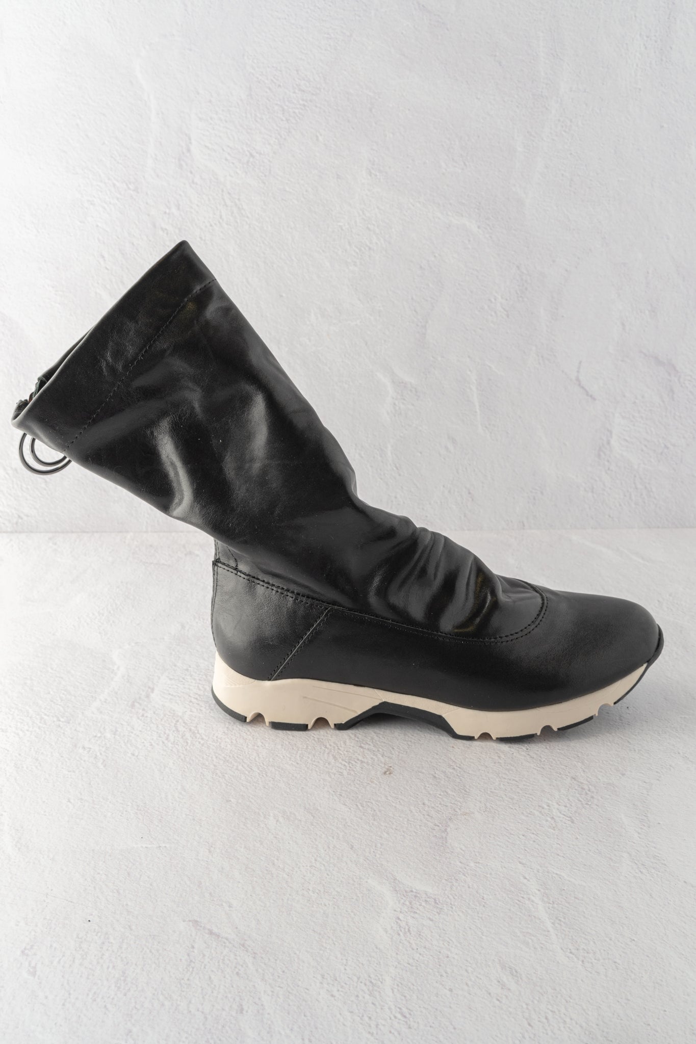 All Black Sneaker Kid Bootie, Black