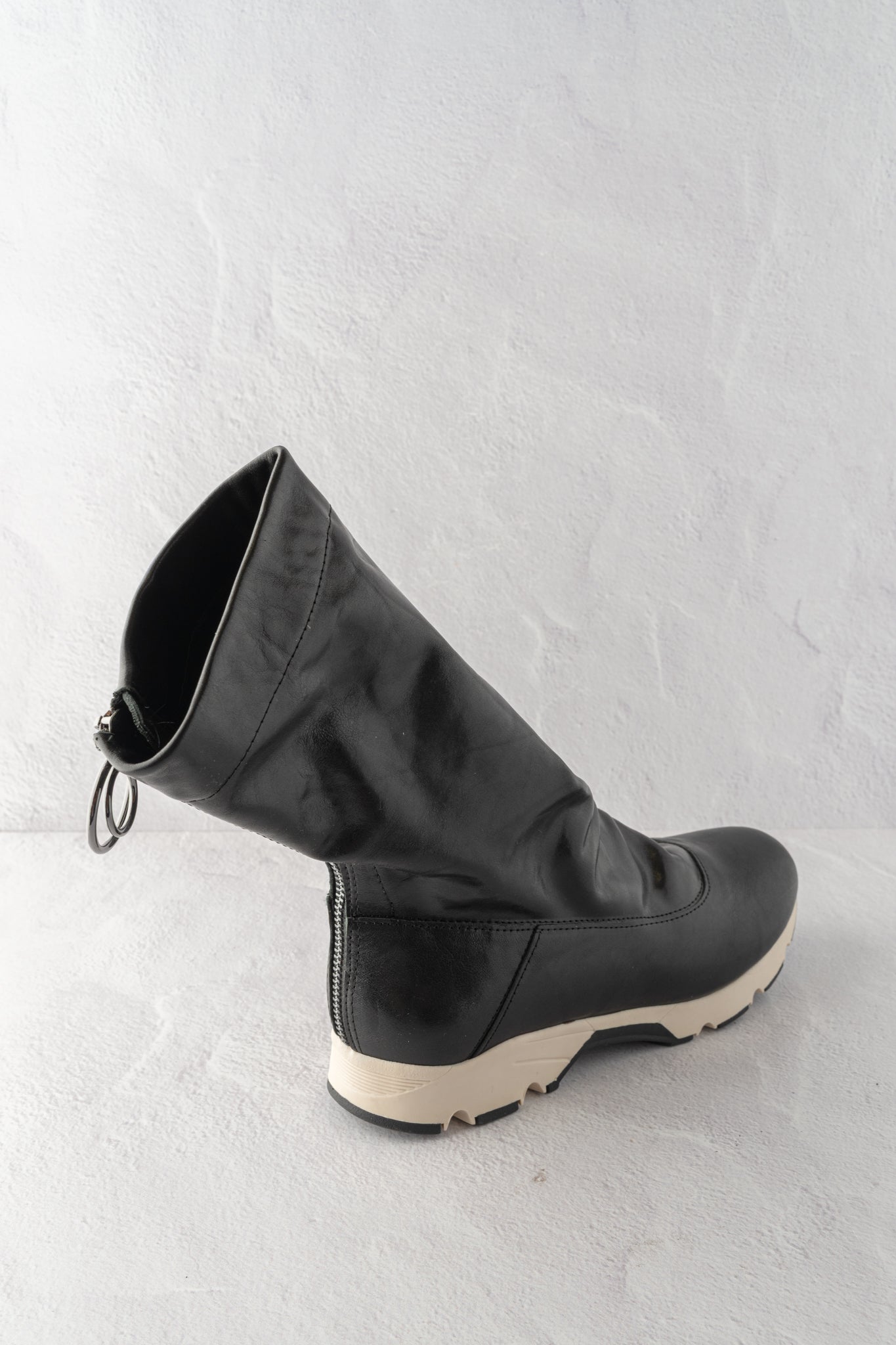 All Black Sneaker Kid Bootie, Black