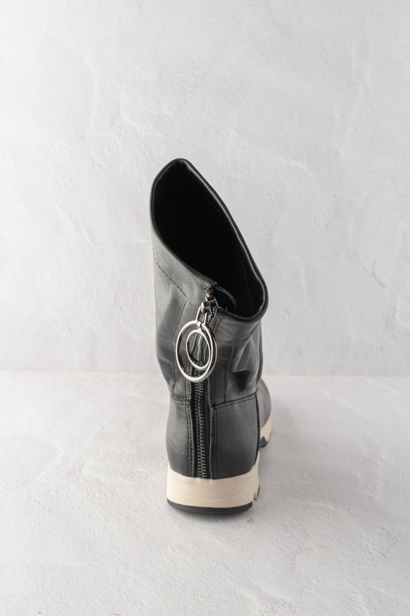 All Black Sneaker Kid Bootie, Black