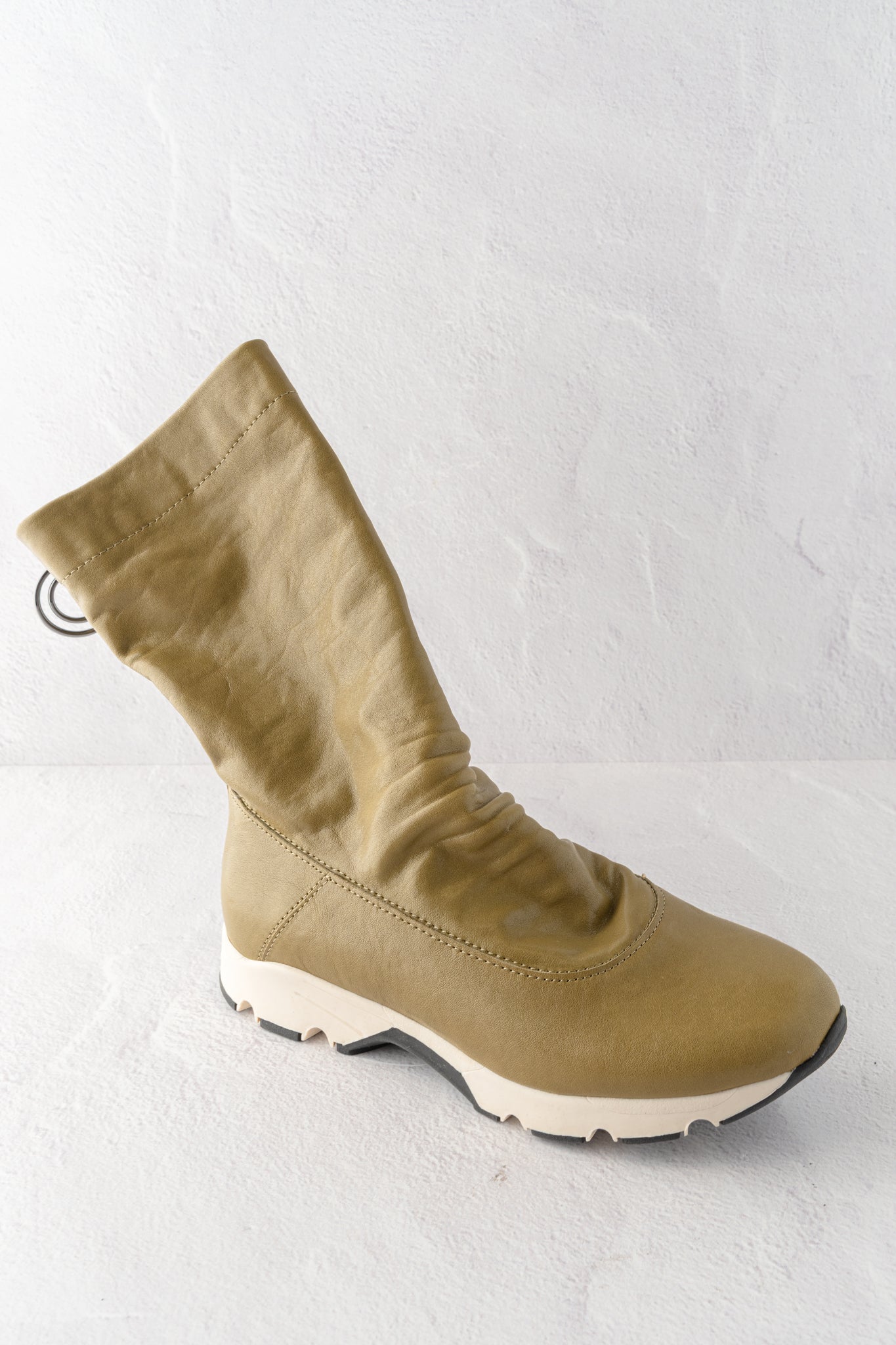 All Black Sneaker Kid Bootie, Green