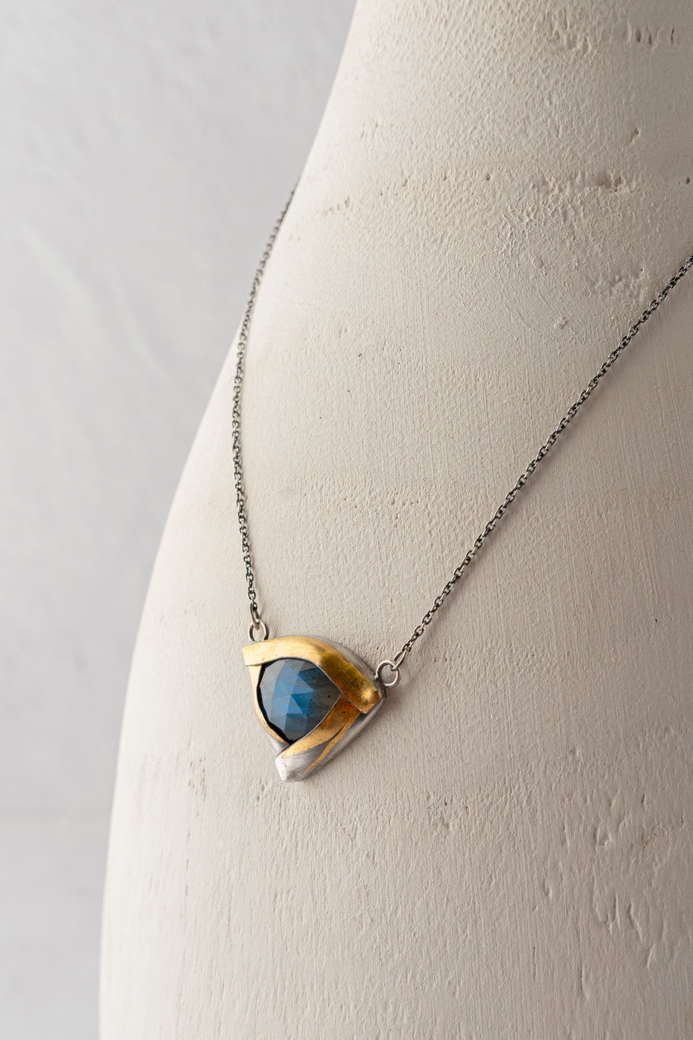 Austin Titus Studio Large Tri Fold Necklace, Labradorite