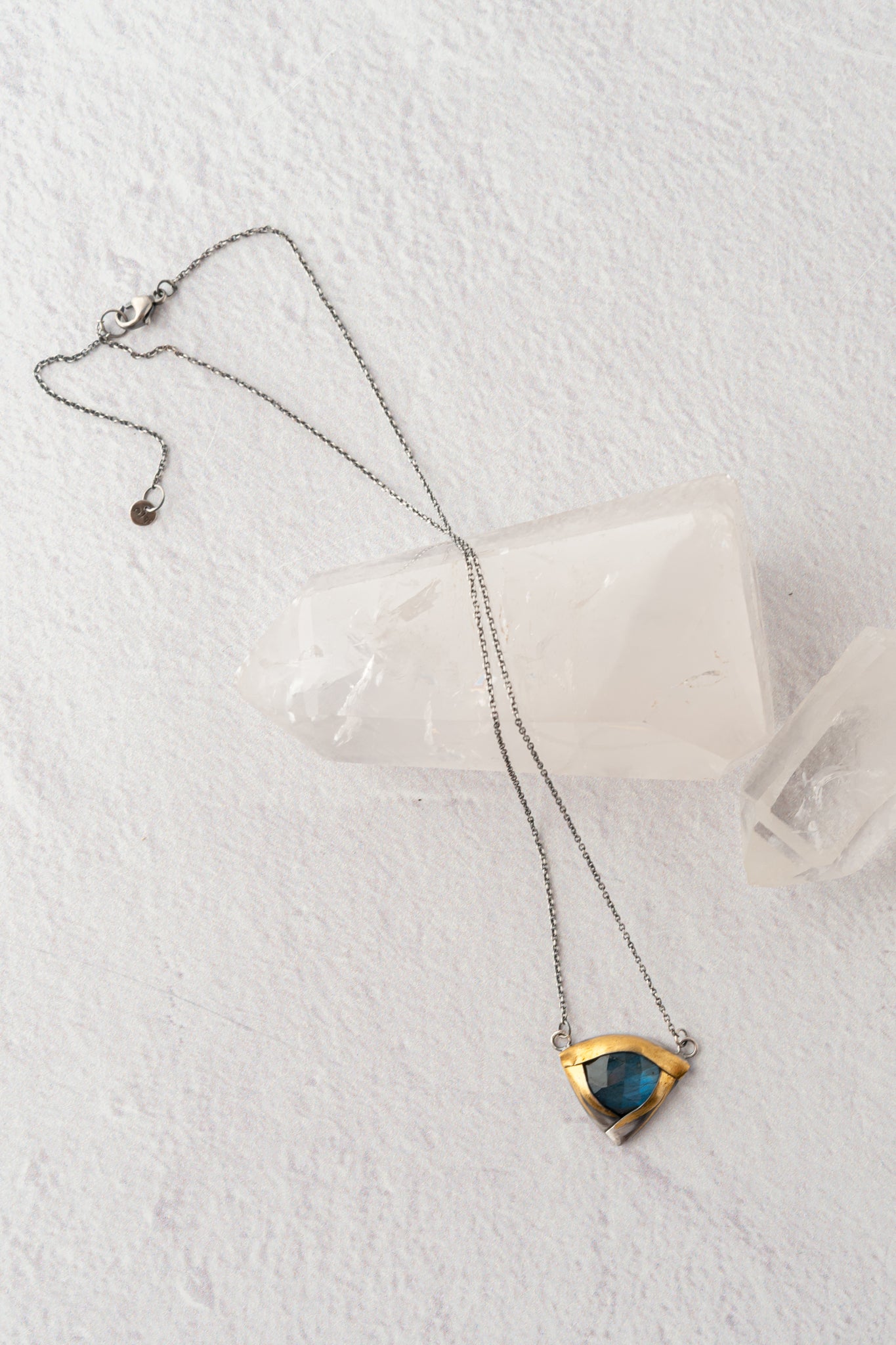 Austin Titus Studio Large Tri Fold Necklace, Labradorite