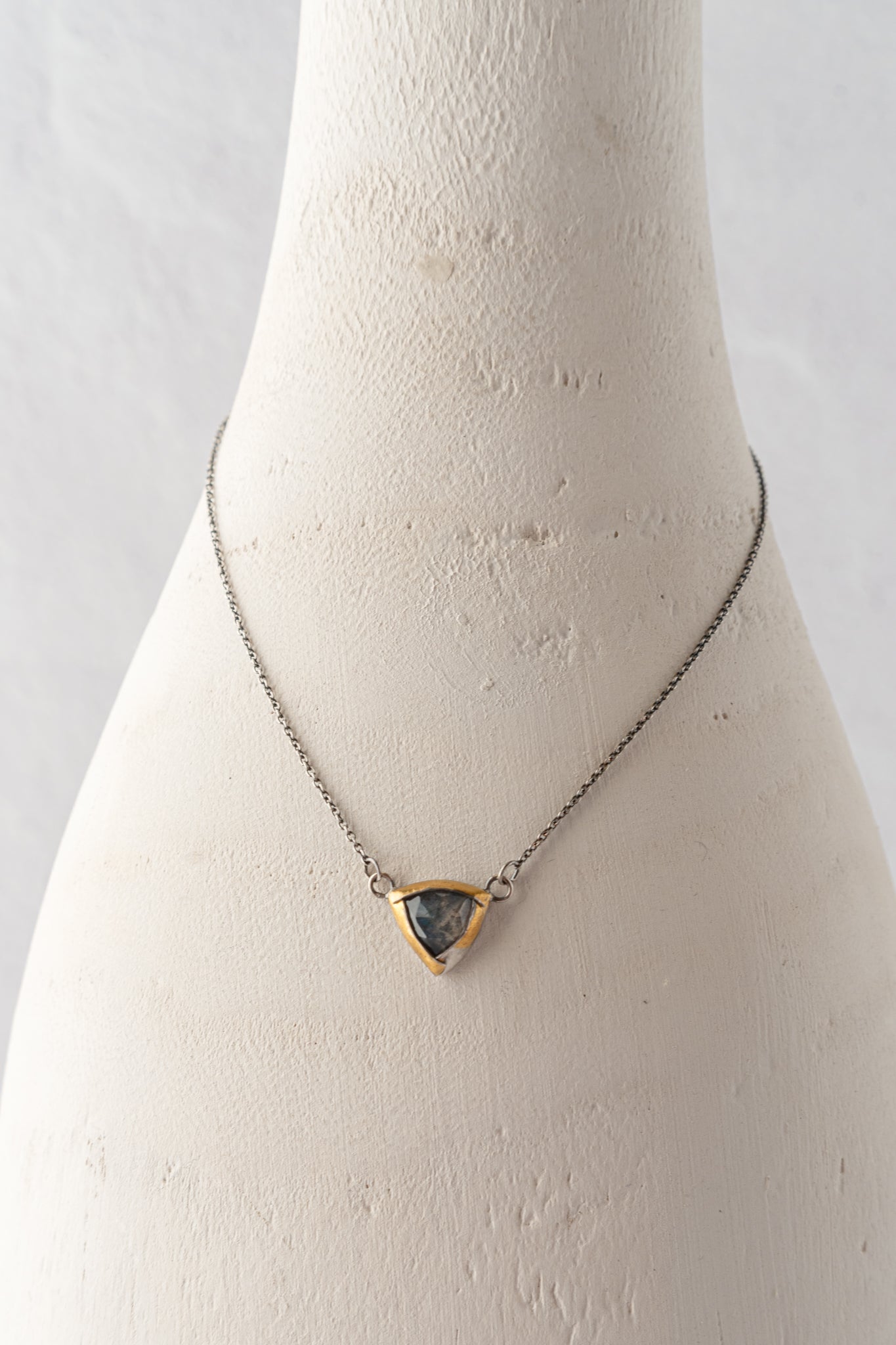 Austin Titus Studio Petite Tri Fold Necklace, Labradorite