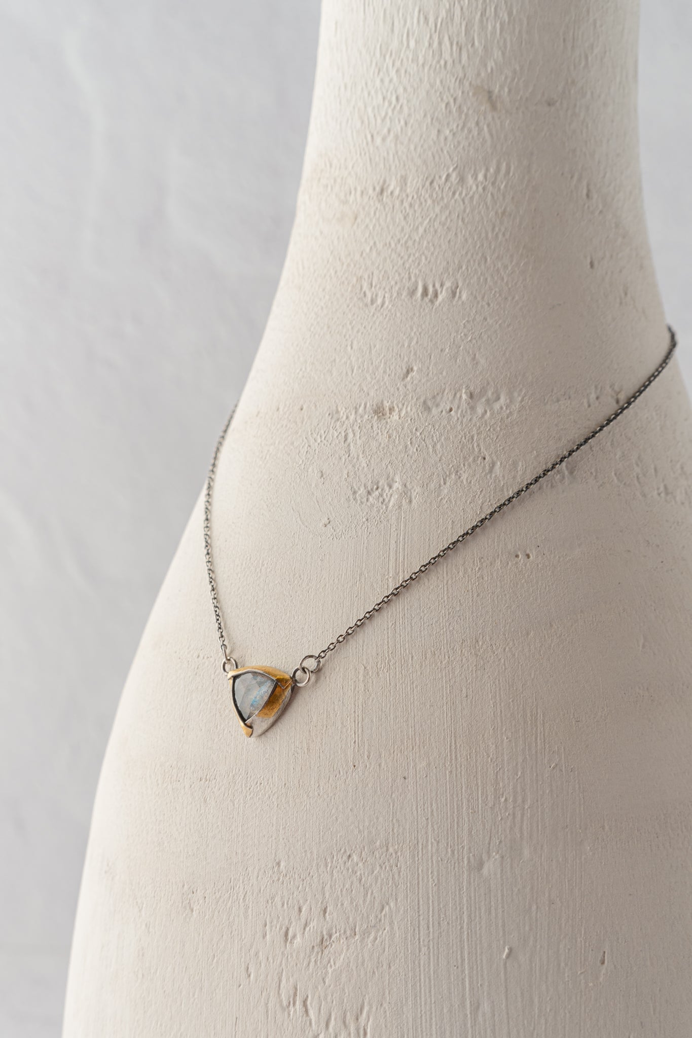 Austin Titus Studio Petite Tri Fold Necklace, Labradorite