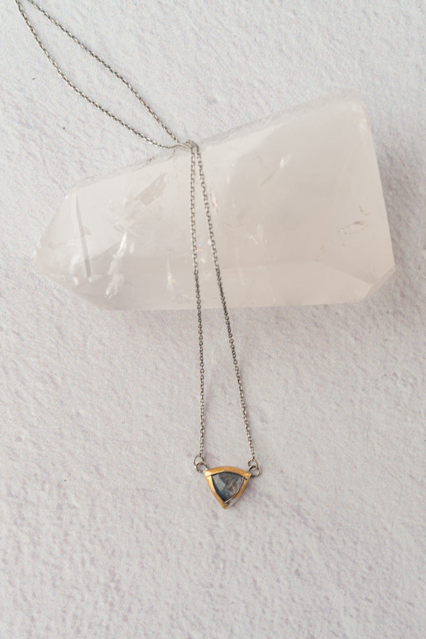 Austin Titus Studio Petite Tri Fold Necklace, Labradorite