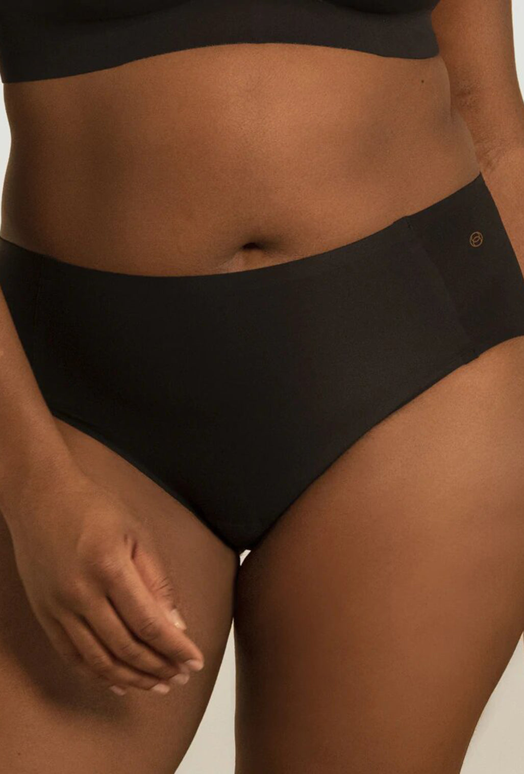 Evelyn & Bobbie High-Waisted Bikini, Black