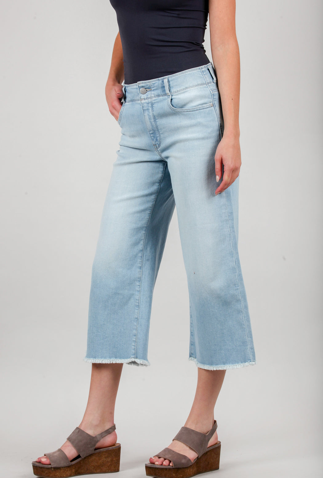 NYDJ Major Wide Leg Capri, Dunes