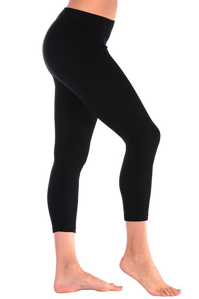 Tees by Tina MicroRib Capri Leggings, Multiple Colors