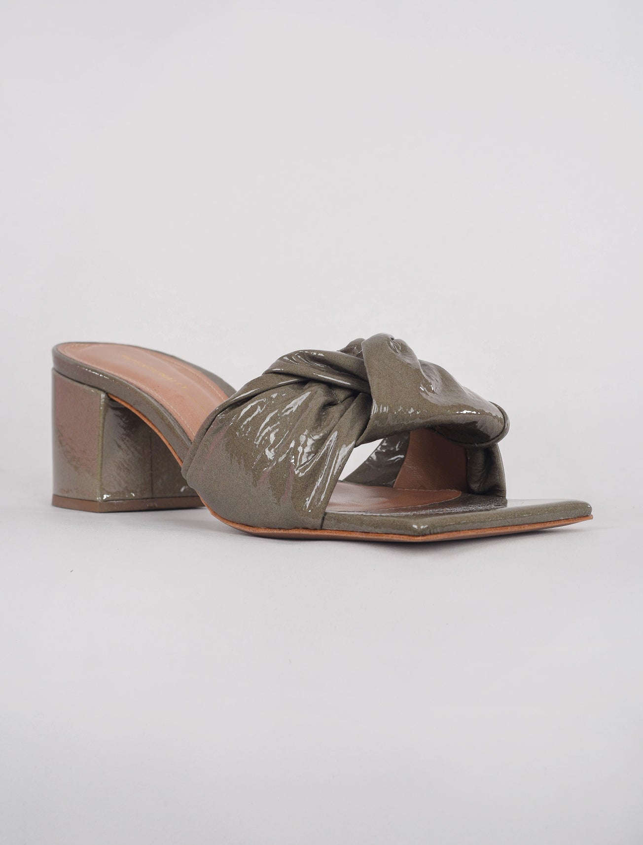 Intentionally Blank Cay Patent Sandal, Smoke