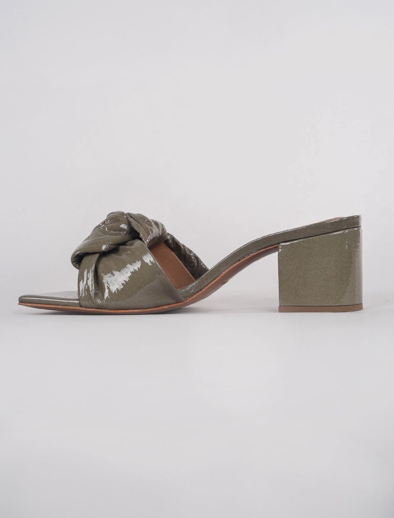 Intentionally Blank Cay Patent Sandal, Smoke