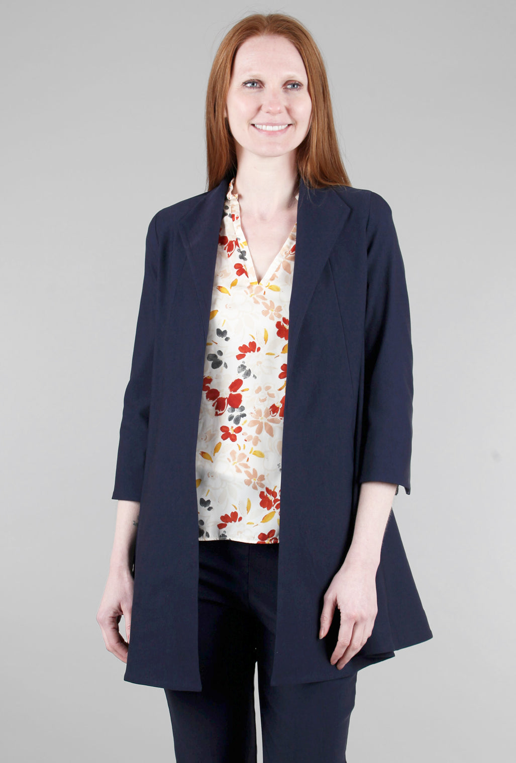 Estelle & Finn EF Signature Swing Coat, Navy
