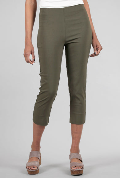 Equestrian Mindy Cropped Pant, Dark Olive