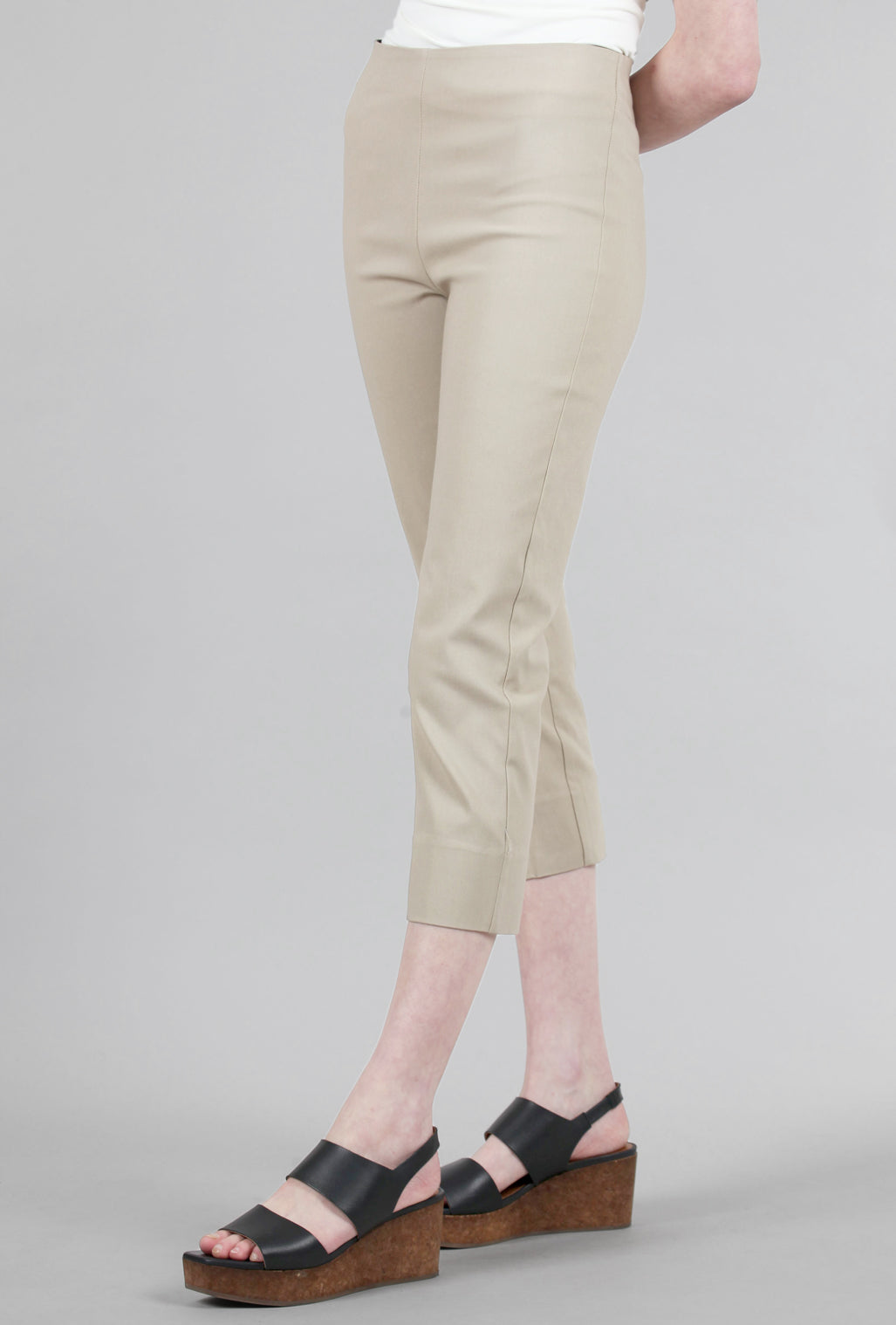 Equestrian Mindy Cropped Pant, Khaki