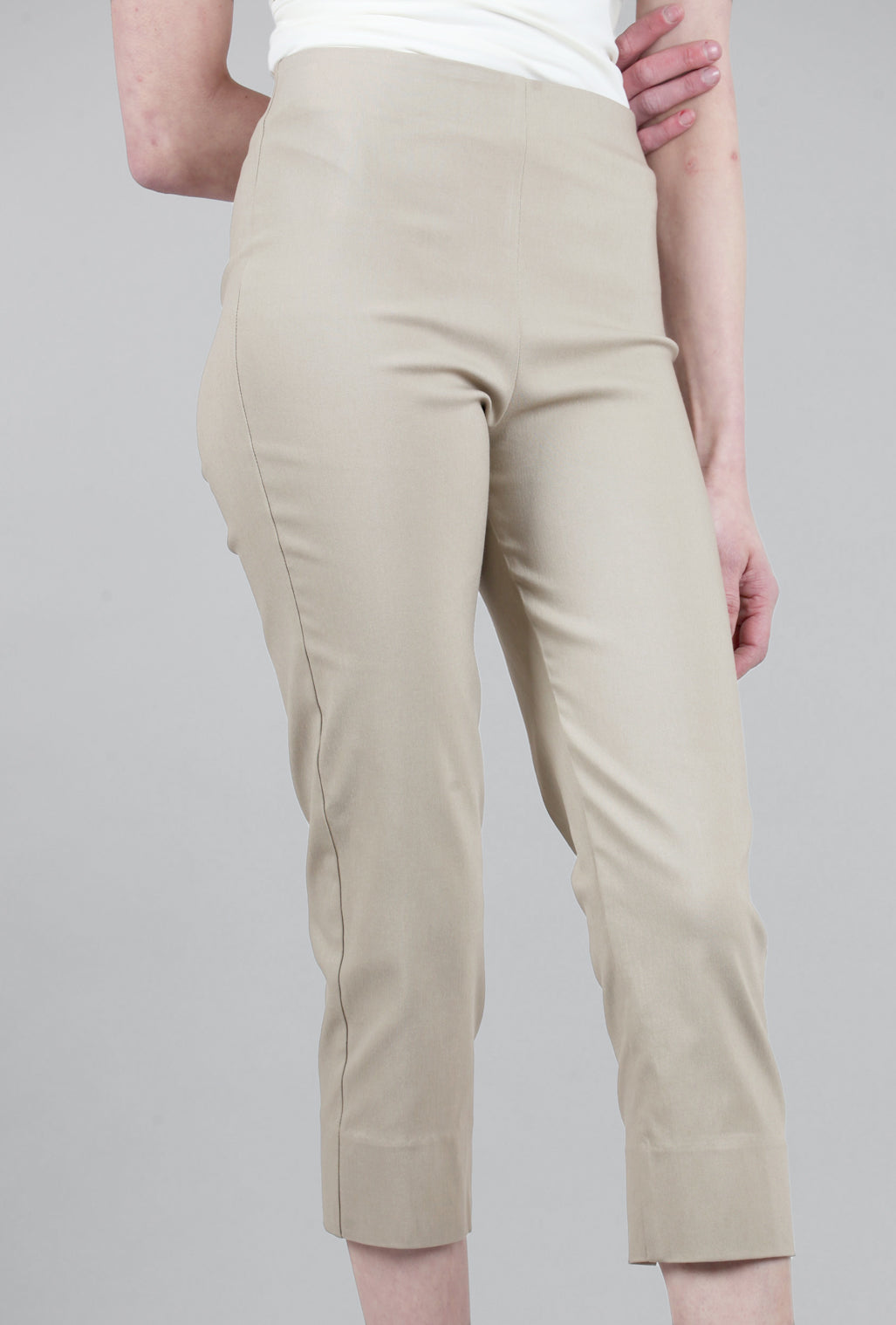 Equestrian Mindy Cropped Pant, Khaki