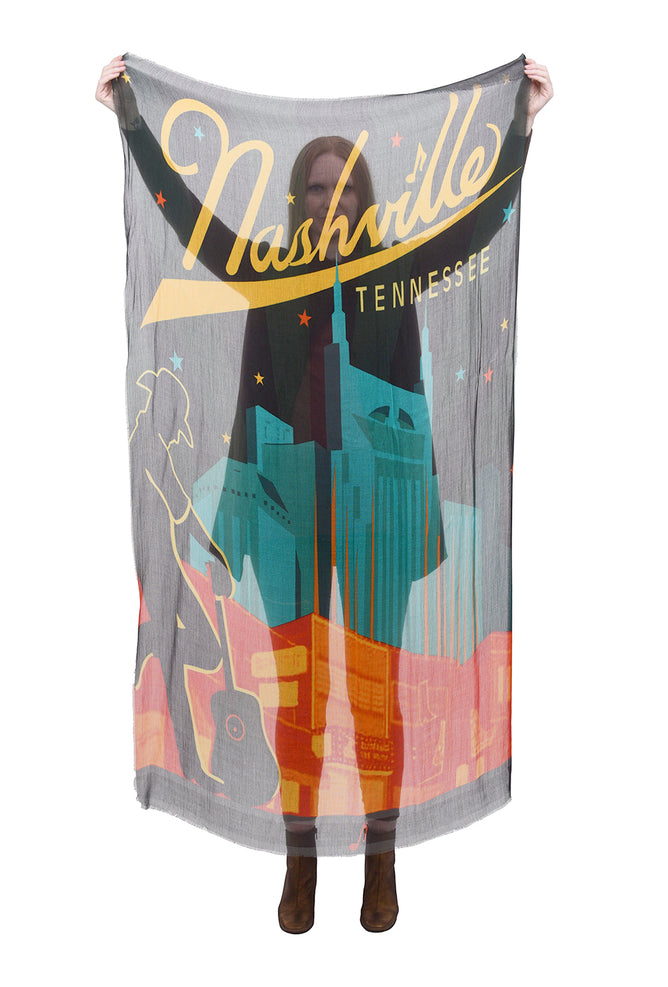 Blue Pacific Nashville Scarf, Orange