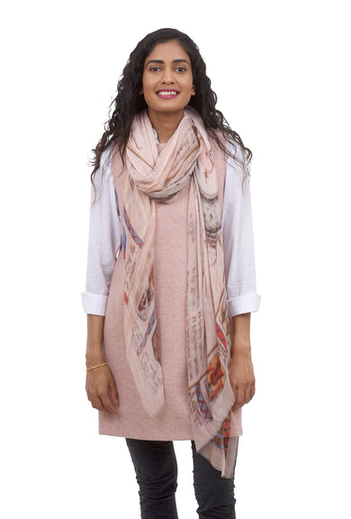 Blue Pacific Vintage London Map, Blush