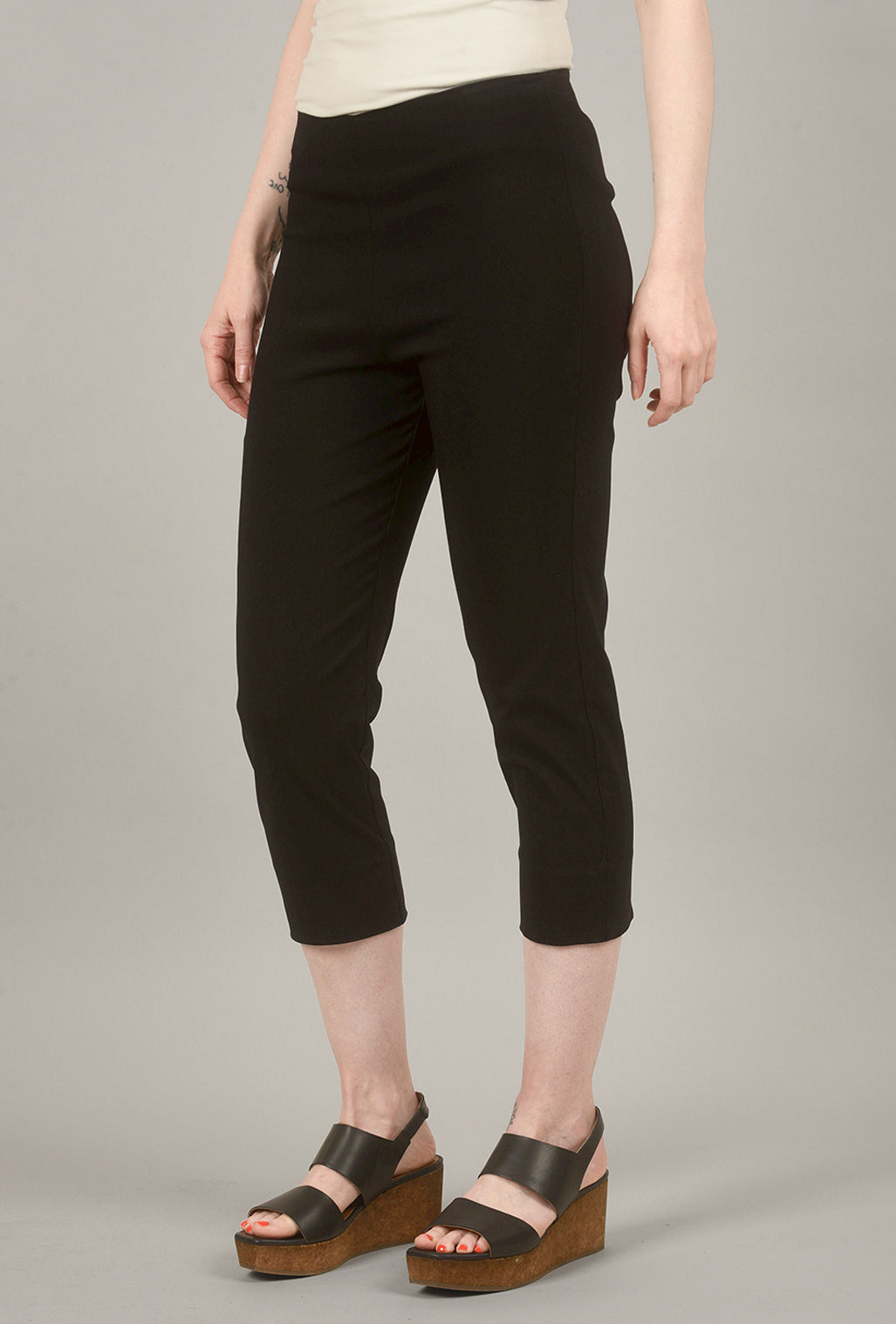 Equestrian Mindy Cropped Pant, Black