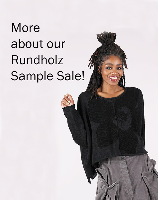 The Evie Lou crew tries on the Rundholz goodies!