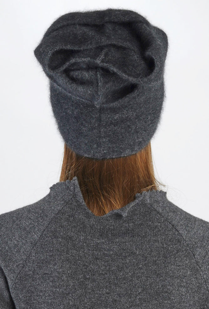 Rundholz Luxe Raccoon Cap, Slate Melange One Size Slate