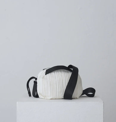 Daniella Lehavi Frankie Mini Crossbody Bag - Pleated White 