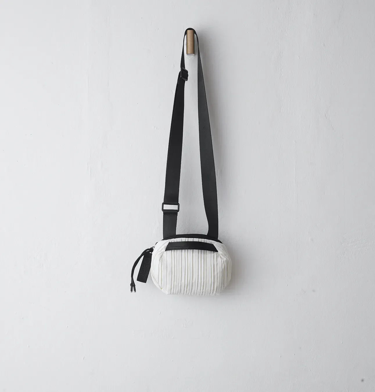 Daniella Lehavi Frankie Mini Crossbody Bag - Pleated White 