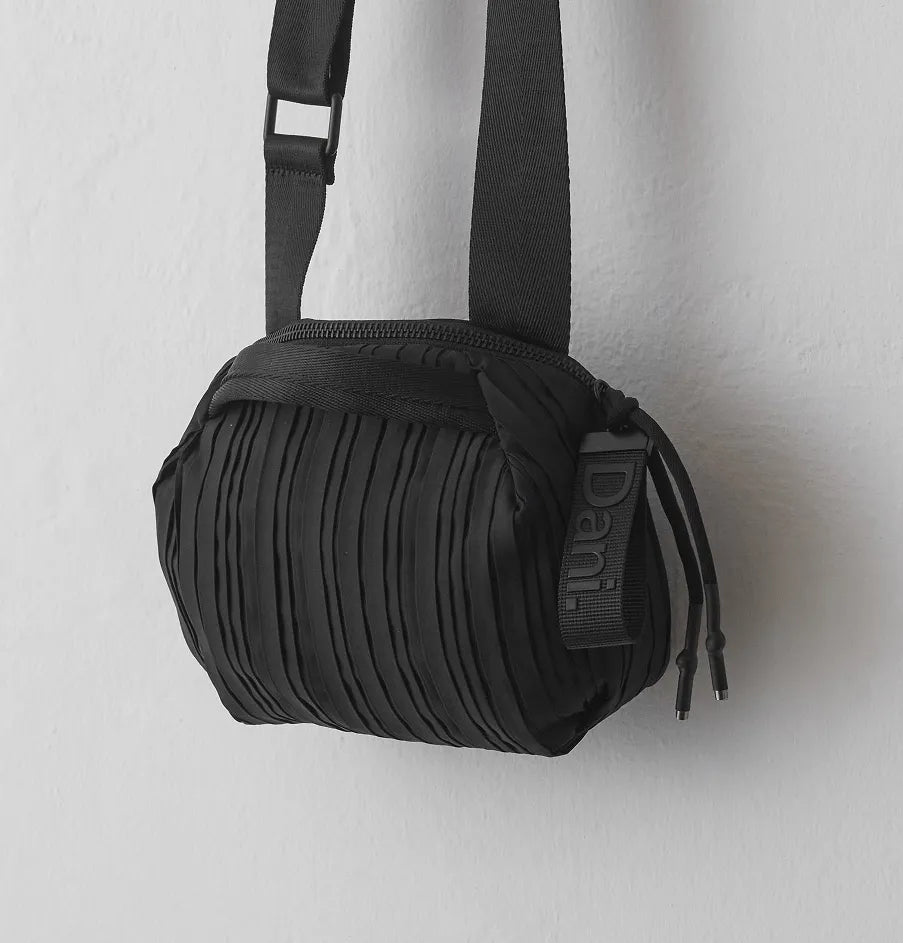 Daniella Lehavi Frankie Mini Crossbody Bag - Pleated Black 
