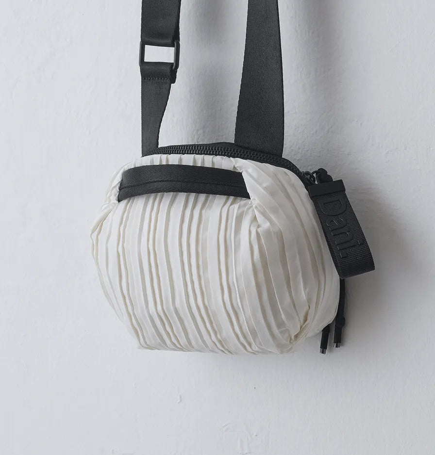 Daniella Lehavi Frankie Mini Crossbody Bag - Pleated White 
