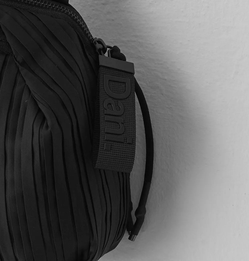 Daniella Lehavi Frankie Crossbody Bag - Pleated Black 