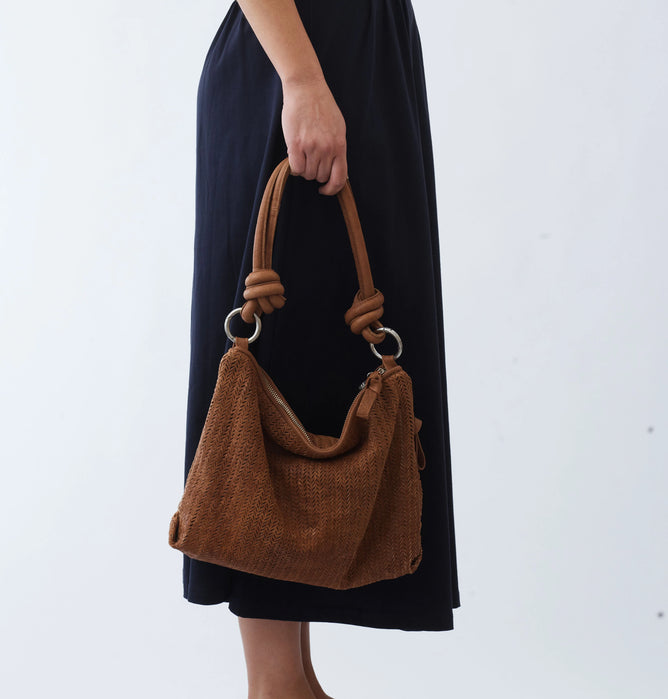 Daniella Lehavi Dallas Contour Shoulder Bag - Sigaro 