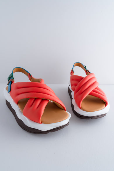 4CCCCEES Mellow Mana Sandal, Coral 