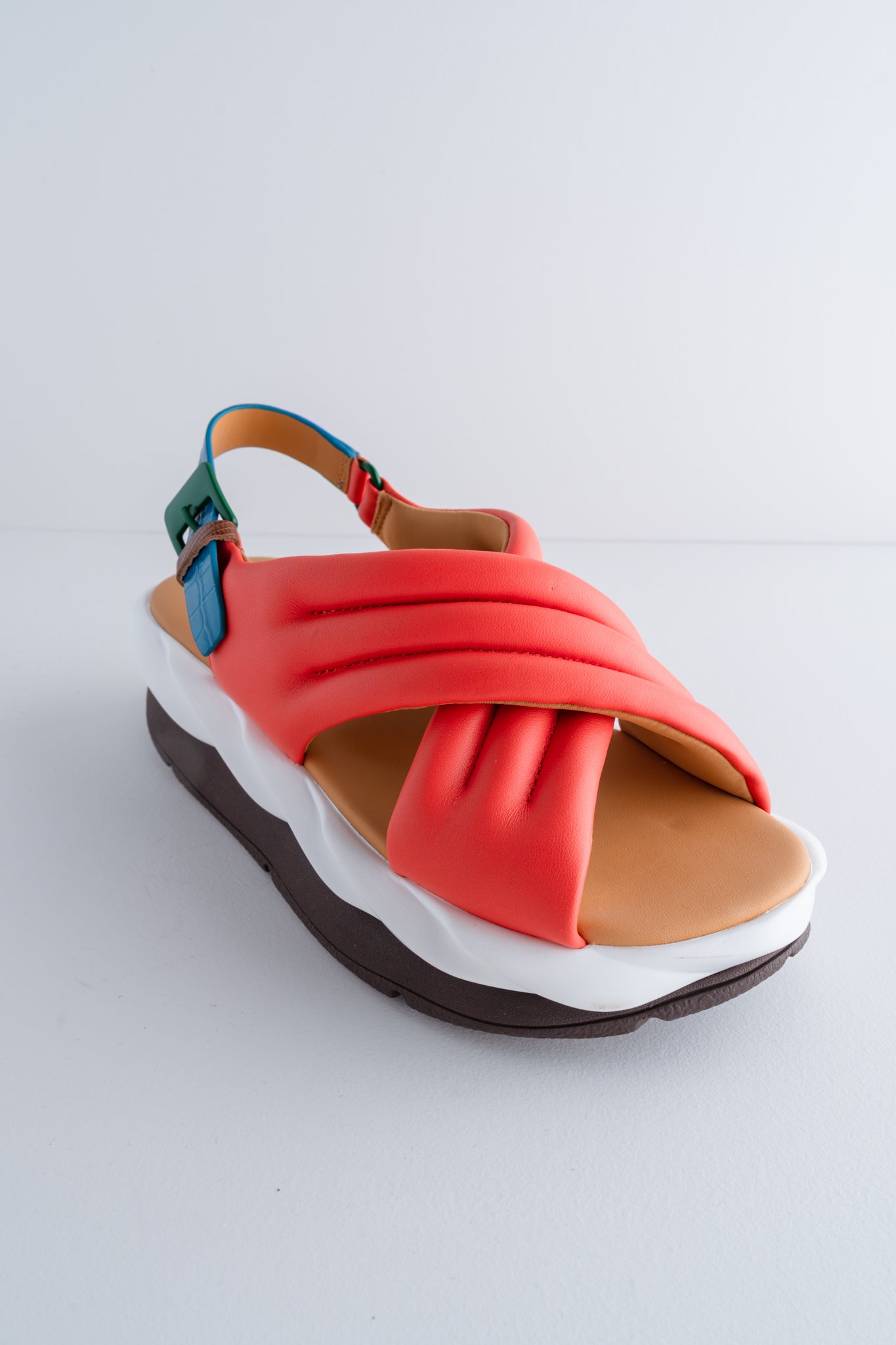 4CCCCEES Mellow Mana Sandal, Coral 