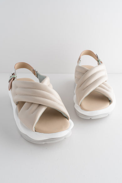 4CCCCEES Mellow Mana Sandal, Cream 