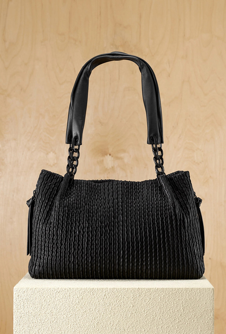 Daniella Lehavi Alabama Midi Tote, Black 