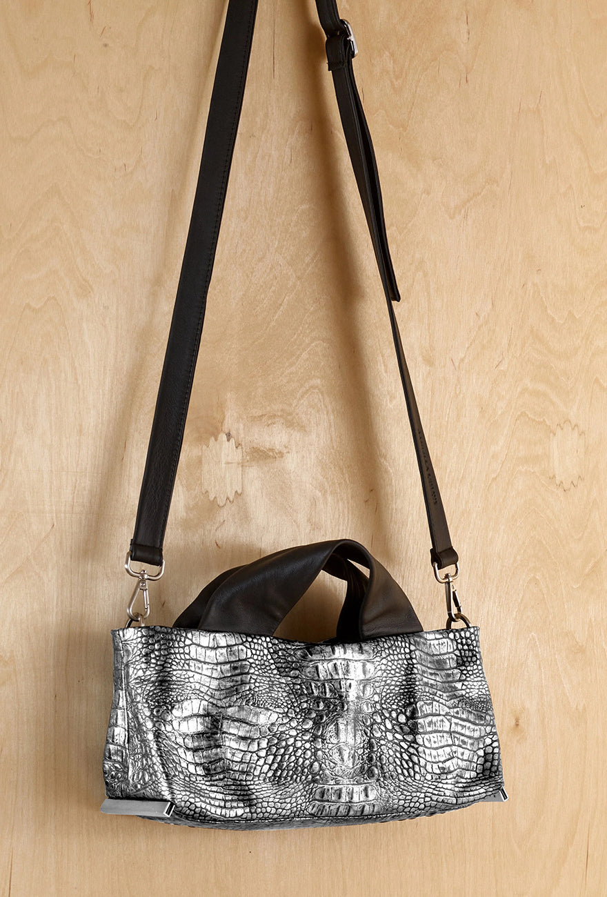 Daniella Lehavi Alexa Landscape, Pewter Croc 