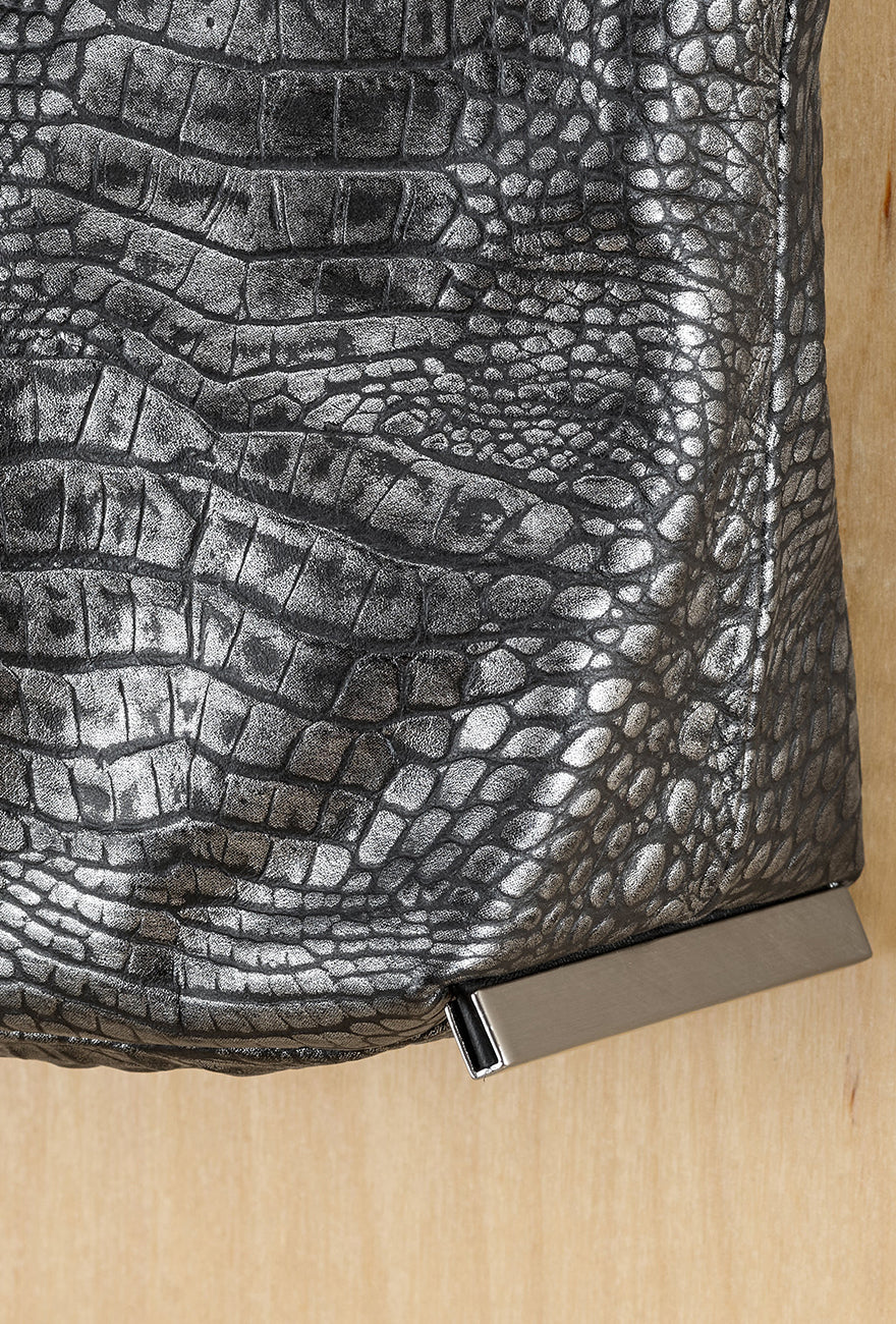 Daniella Lehavi Alexa Landscape, Pewter Croc 